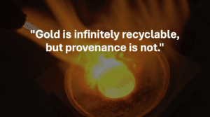 melting gold jewellery for remodelling and transforming