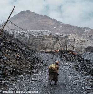 La Rinconada gold mining city in Peru
