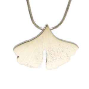 ginkgo leaf pendant