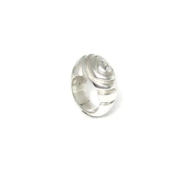 Asymmetrical Fairmined silver ring