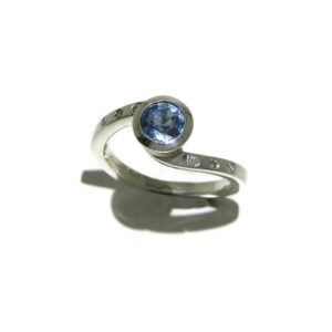 Fairmined silver sapphire ring