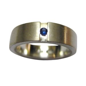 sapphire silver ring