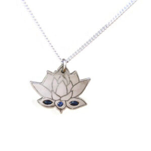 gold lotus pendant