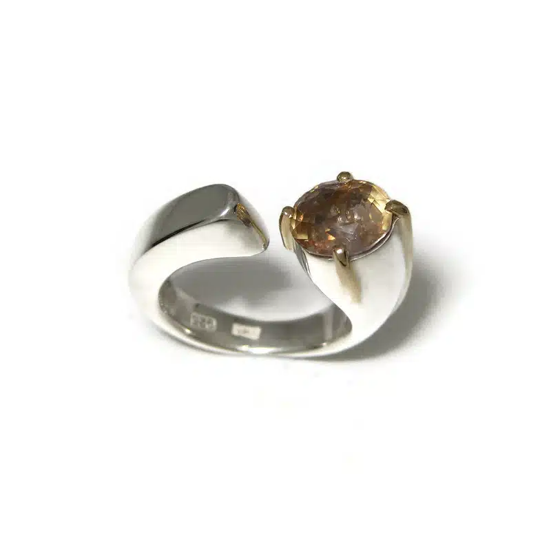 Fairmined Silver Rutile Sapphire Ring